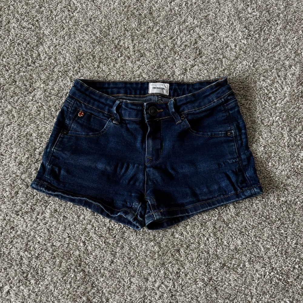 Hudson girls blue jean denim shorts size 14